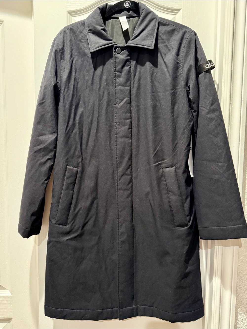 NEW ALO Signature Overcoat Black XS